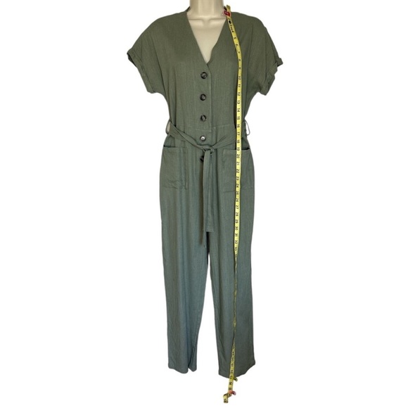 Bishop + Young sage green, short sleeve jump suit size M - Picture 4 of 8